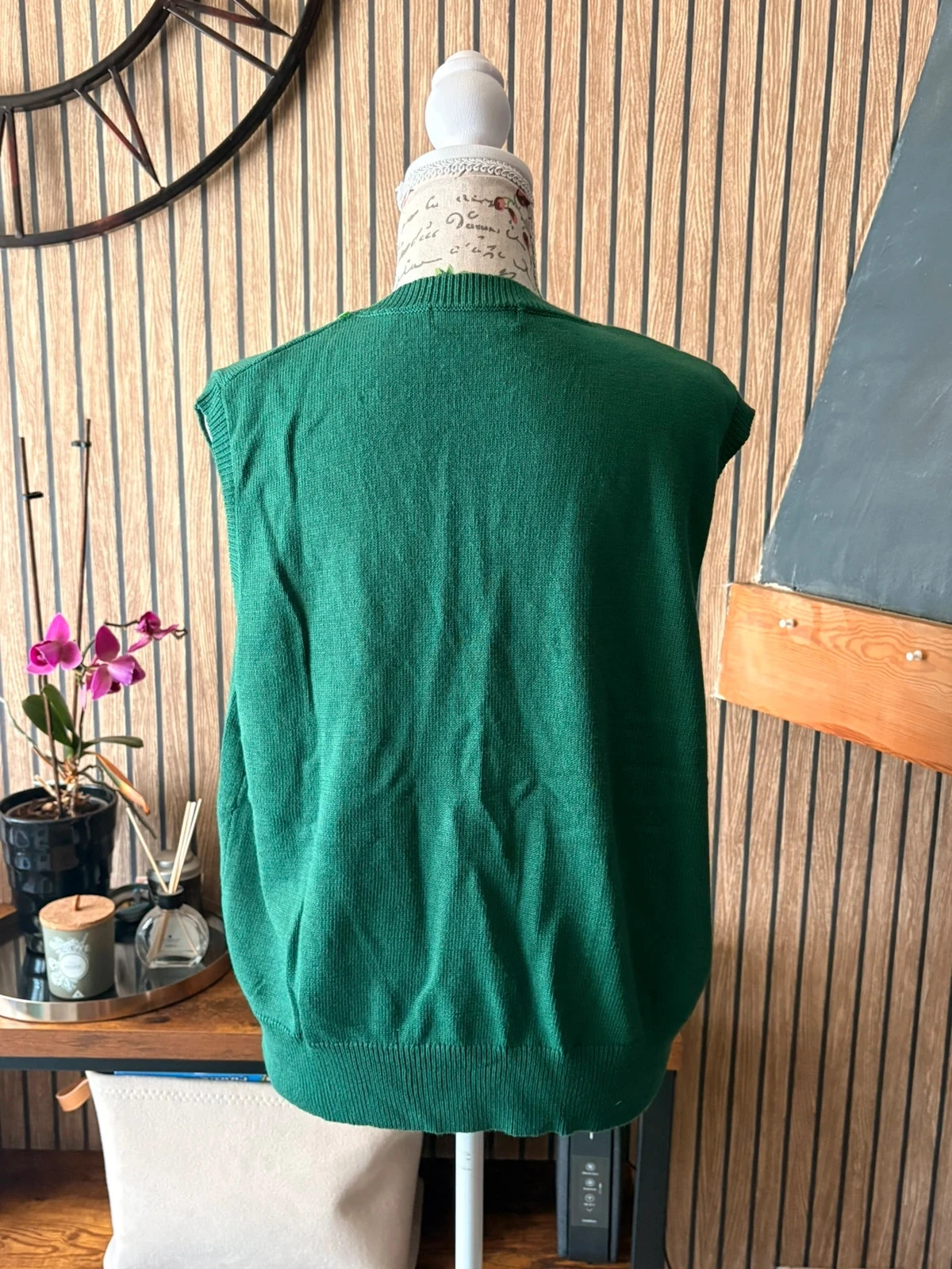 Colete / cardigan sem mangas verde - Dazy 🍺 Tamanho L – photo 3